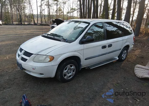 2002 Dodge Grand Caravan Se z USA, uszkodzony, nr VIN 1B8GP24362B669404